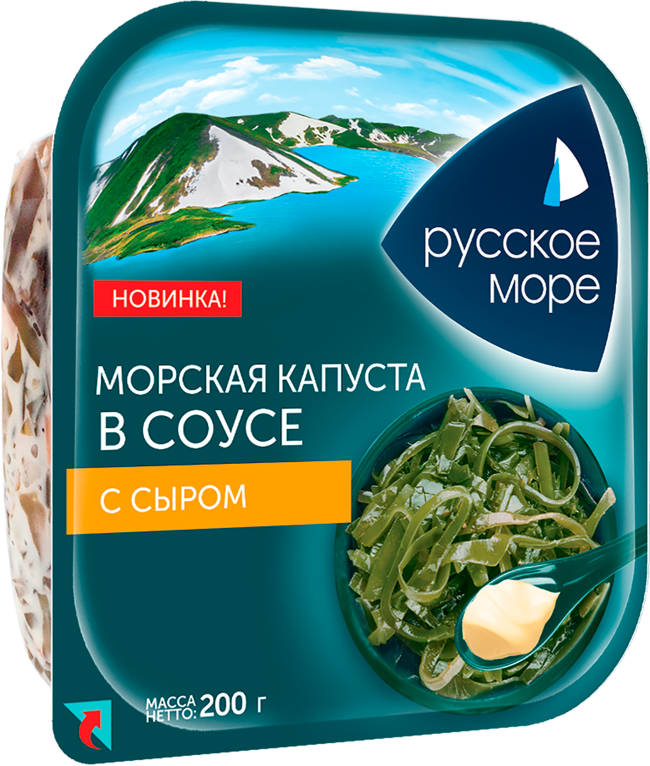 Морская капуста Русское море с сыром в соусе 200г — в каталоге на сайте  сети Магнит | Краснодар