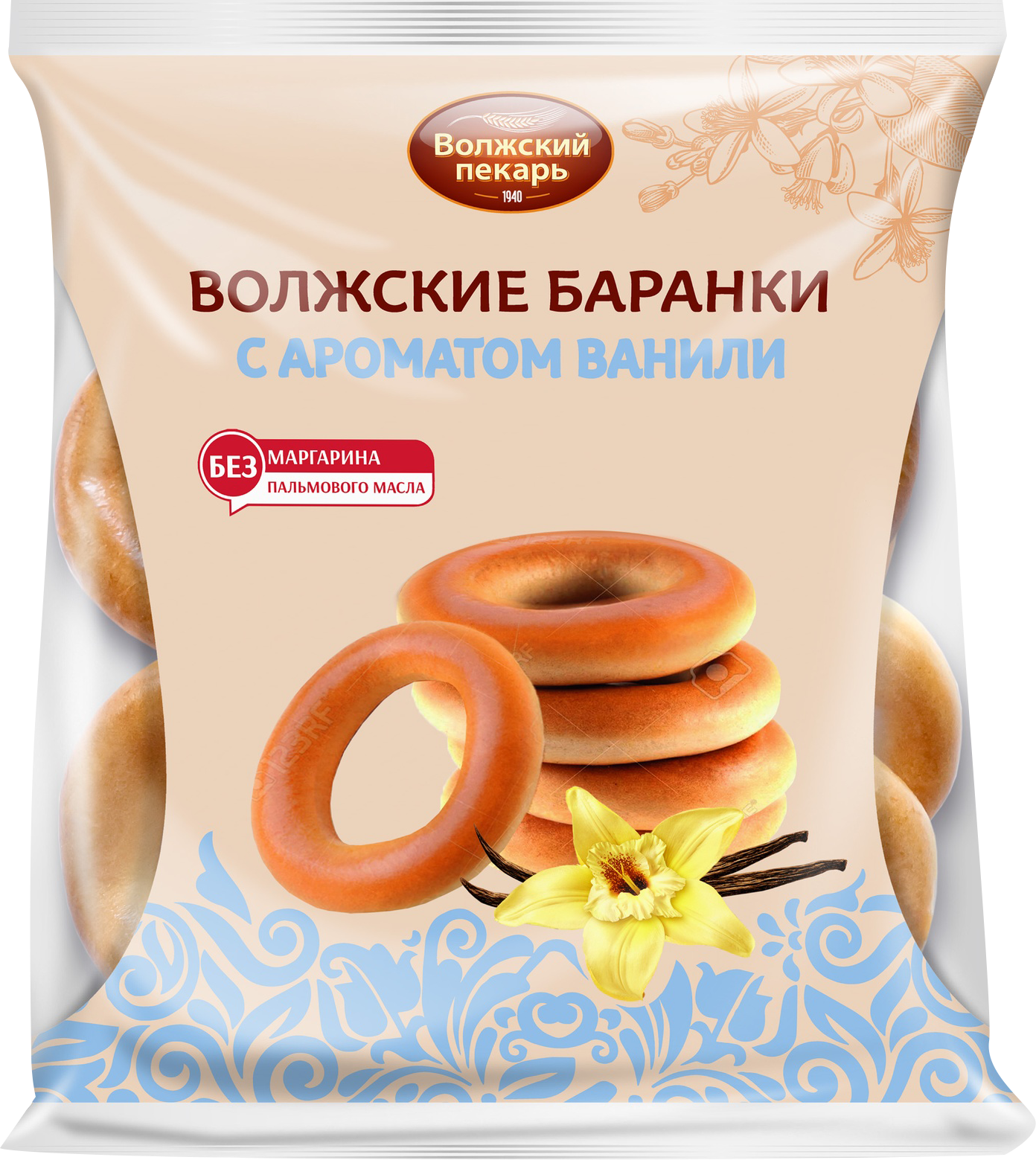 Баранки Волжский пекарь с ароматом ванили 300г — в каталоге на сайте сети  Магнит | Краснодар