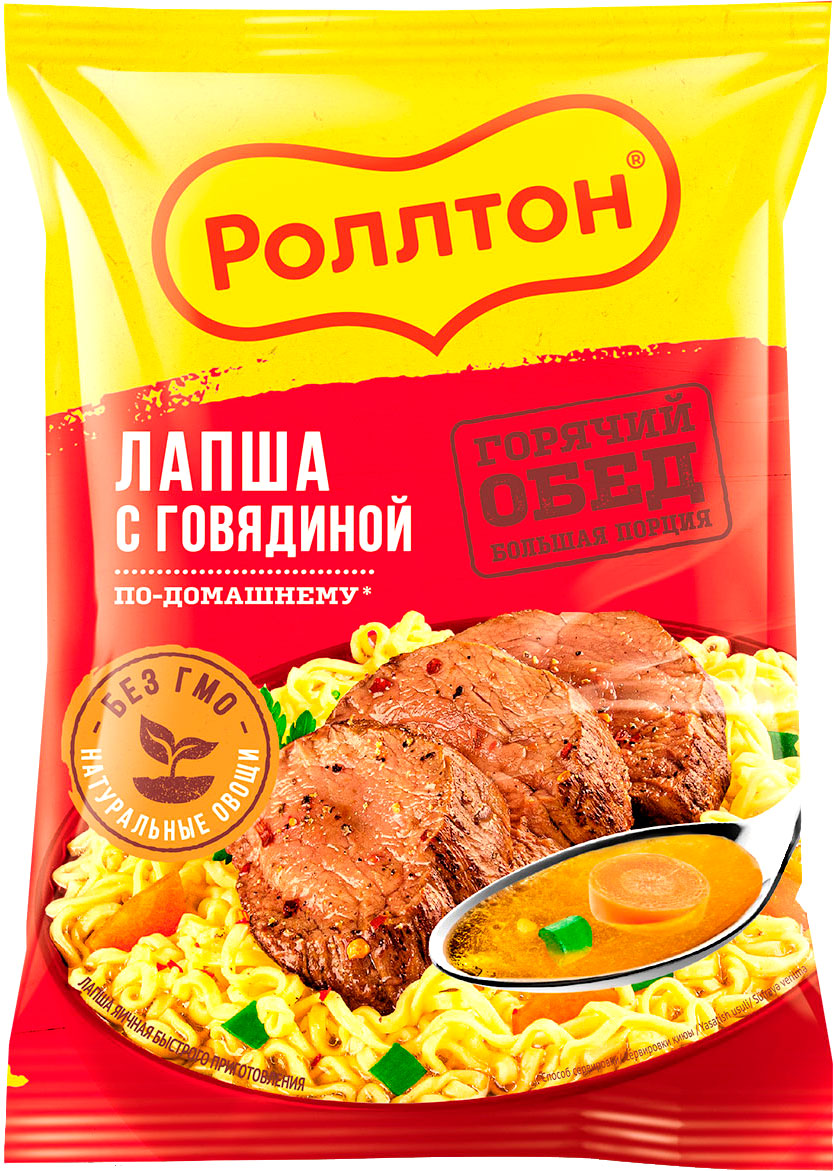 Роллтон. Таблица калорийности и химический состав продуктов питания.