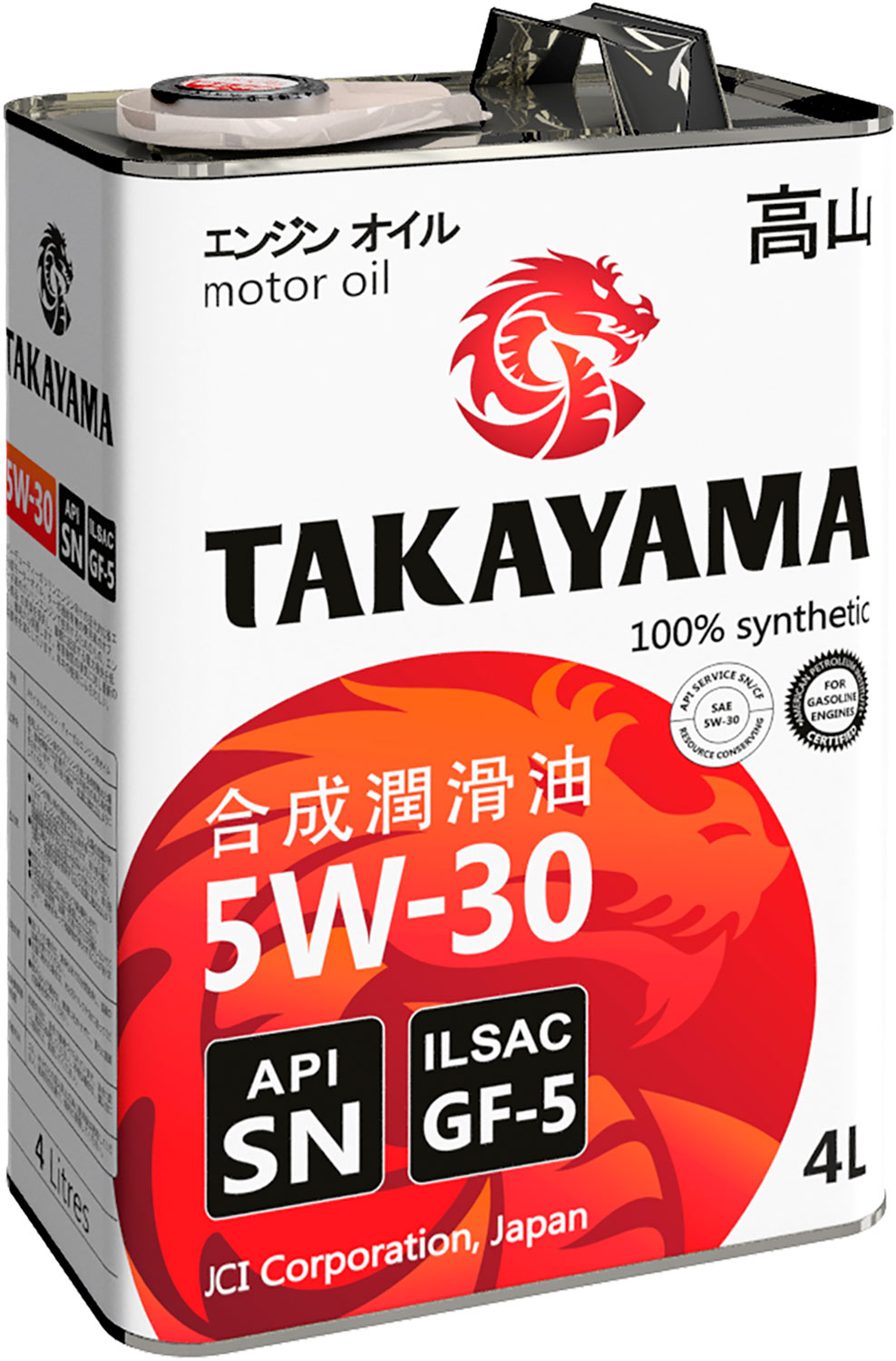 Масло моторное синтетическое Takayama ILSAC GF-5 5W-30 4л — в каталоге на  сайте сети Магнит | Краснодар