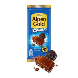 Отзывы на Молочный шоколад с печеньем Oreo Alpen Gold 80г
