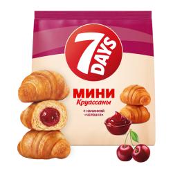 Отзывы на Мини-круассаны с начинкой Черешня 7Days 265г