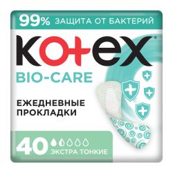 Отзывы на Прокладки ежедневные тонкие Kotex Bio-Care Экстра 40шт