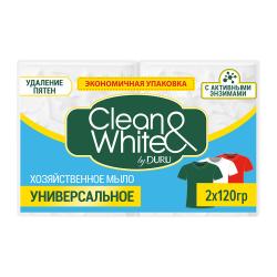 Отзывы на Мыло хозяйственное Duru Clean&White Универсальное 2шт*120г