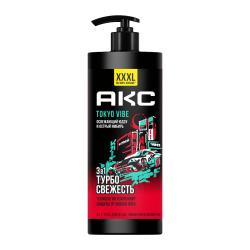 Отзывы на Гель для душа 3 в 1 Турбо свежесть Tokyo Vibe Axe 1л