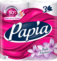 Отзывы на Туалетная Бумага Papia с ароматом 3 слоя 4 рулона