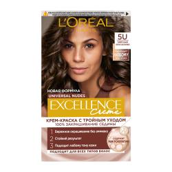 Отзывы на Крем-краска для волос L’Oréal Paris без аммиака Excellence Crème 5U универсальный светло-каштановый 270мл