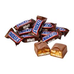 Отзывы на Конфеты шоколадные Snickers Minis с карамелью арахисом и нугой