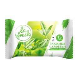 Отзывы на Влажные салфетки La Fresh с ароматом зеленого чая 15шт