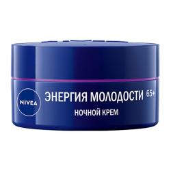 Отзывы на Ночной крем для лица Энергия молодости антивозрастной 65+ NIVEA 50мл