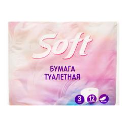 Отзывы на Туалетная бумага Soft 3 слоя 12 рулонов