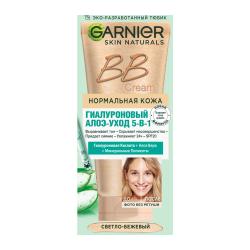 Отзывы на ВВ-крем для лица Garnier Гиалуроновый Алоэ-уход 5в1 для нормальной кожи с гиалуроновой кислотой алоэ вера и минеральными пигментами увлажняющий SPF20 50мл