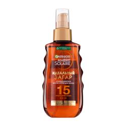 Отзывы на Масло-спрей для загара Garnier Ambre Solaire солнцезащитное водостойкое с маслом карите SPF15 150мл