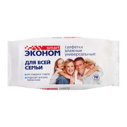 Отзывы на Салфетки влажые Эконом Smart для всей семьи 70шт