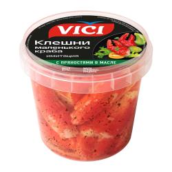 Отзывы на Клешни маленького краба Vici в чесночном масле имитация 360г