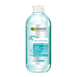 Отзывы на Мицеллярная вода Garnier Чистая Кожа для снятия макияжа и очищения кожи для чувствительной жирной и комбинированной кожи 400мл