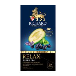Отзывы на Чай зеленый Richard Functional Relax Лаванда-мята 20пак