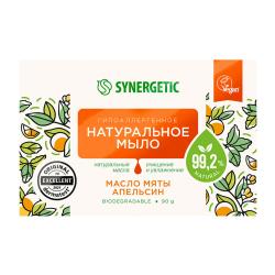 Отзывы на Мыло Synergetic туалетное Гипоаллергенное Натуральное мята и апельсин 90г