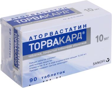 Купить Торвакард 40 Мг 90 Шт